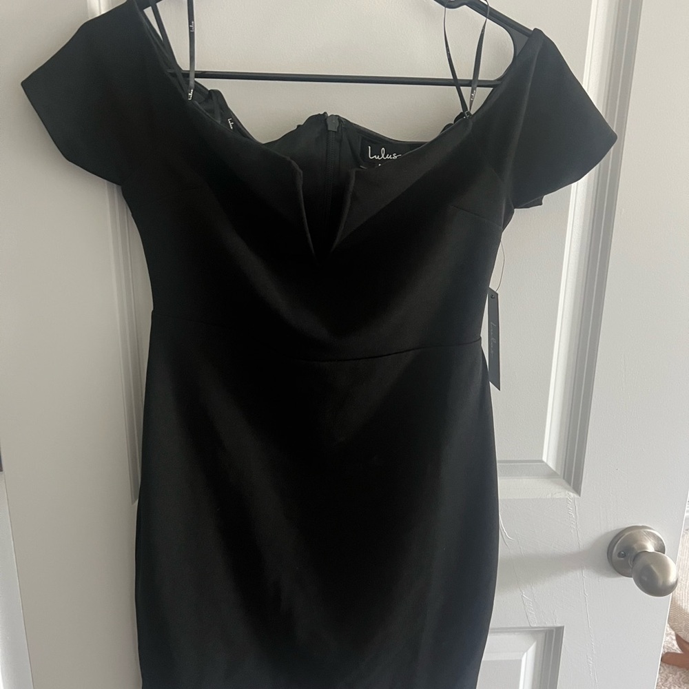 Elegant Black Off-Shoulder Dress
